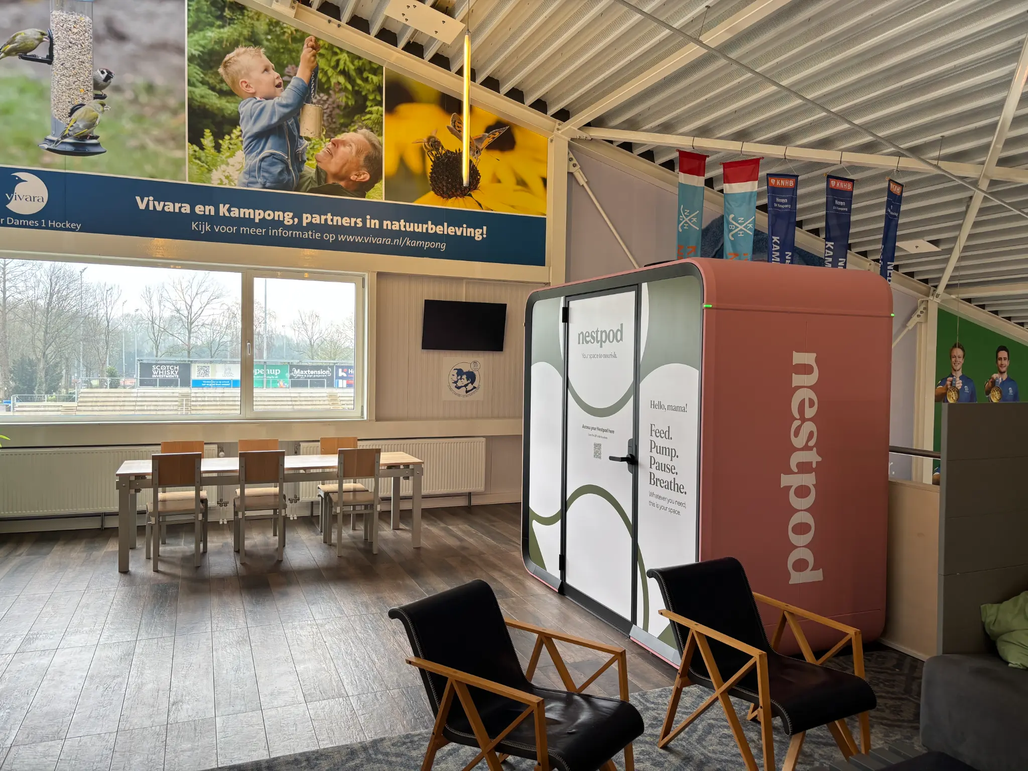 Nestpod lactation pod at Kampong